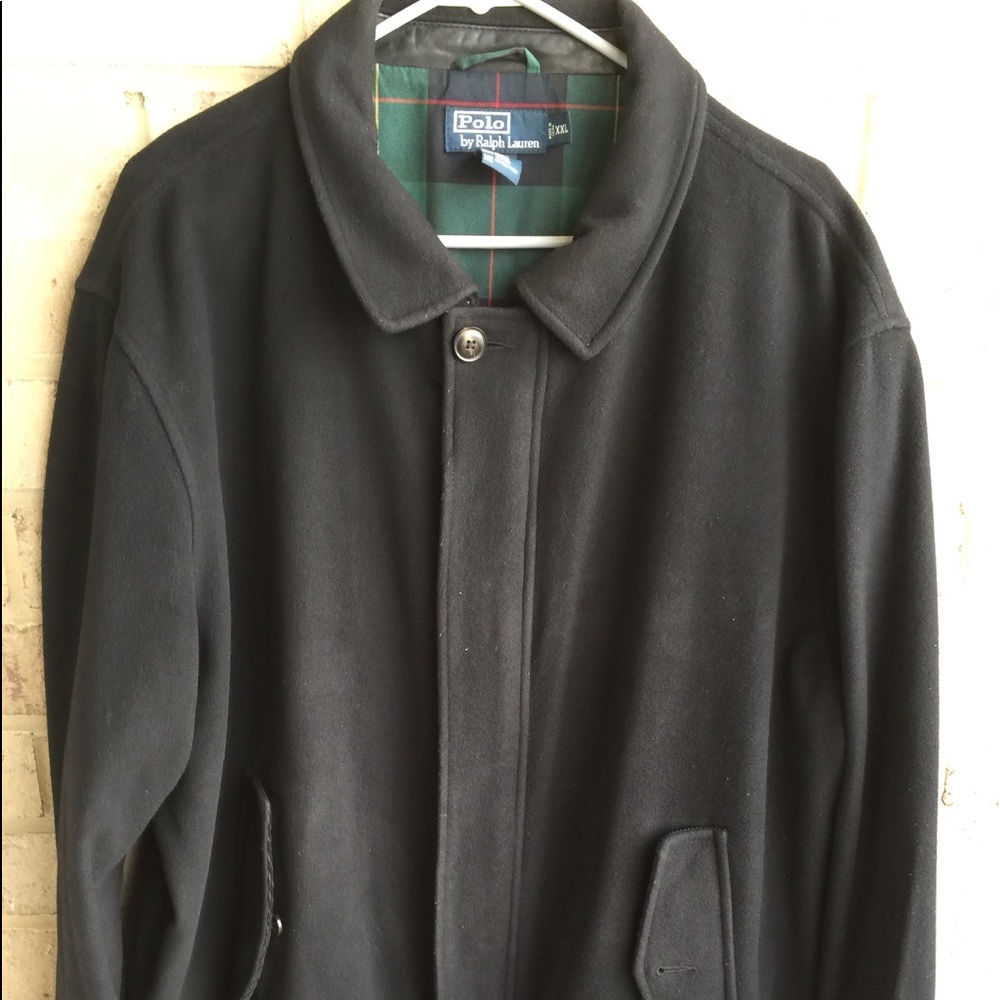 Polo Leather and Wool bomber